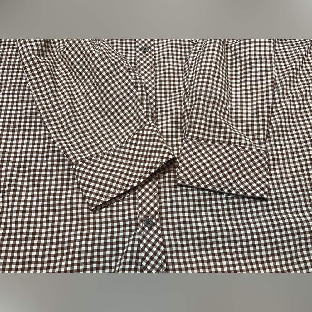 Blue Ink New York Mens Long Sleeve Button Up Shirt 3XL Red White Plaid - Picture 9 of 11